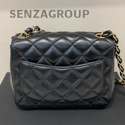 Chanel Classic Flap Black Gold Chain Shoulder Crossbody Bag
