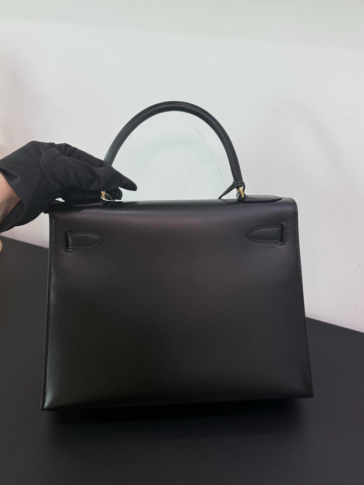 Hermès Kelly 28 Handbag Black Women Classic