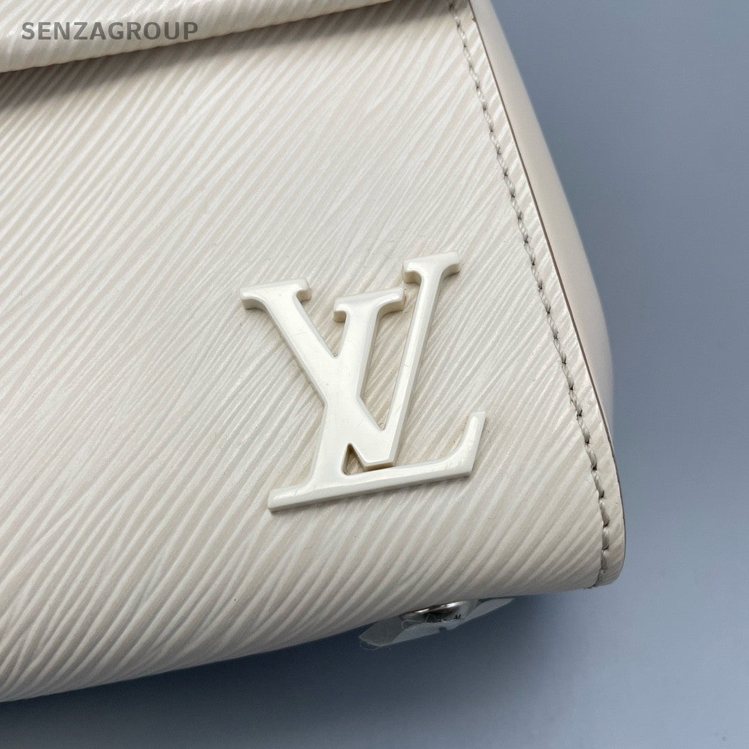 Louis Vuitton Cluny BB Epi Leather White Top Handle 2WAY Shoulder bag Women