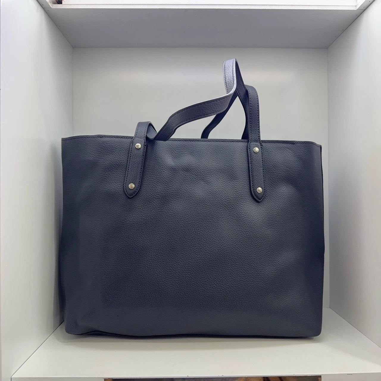 Coach Canvas Black Tote Shoulder Handbag For Women Pre-owned