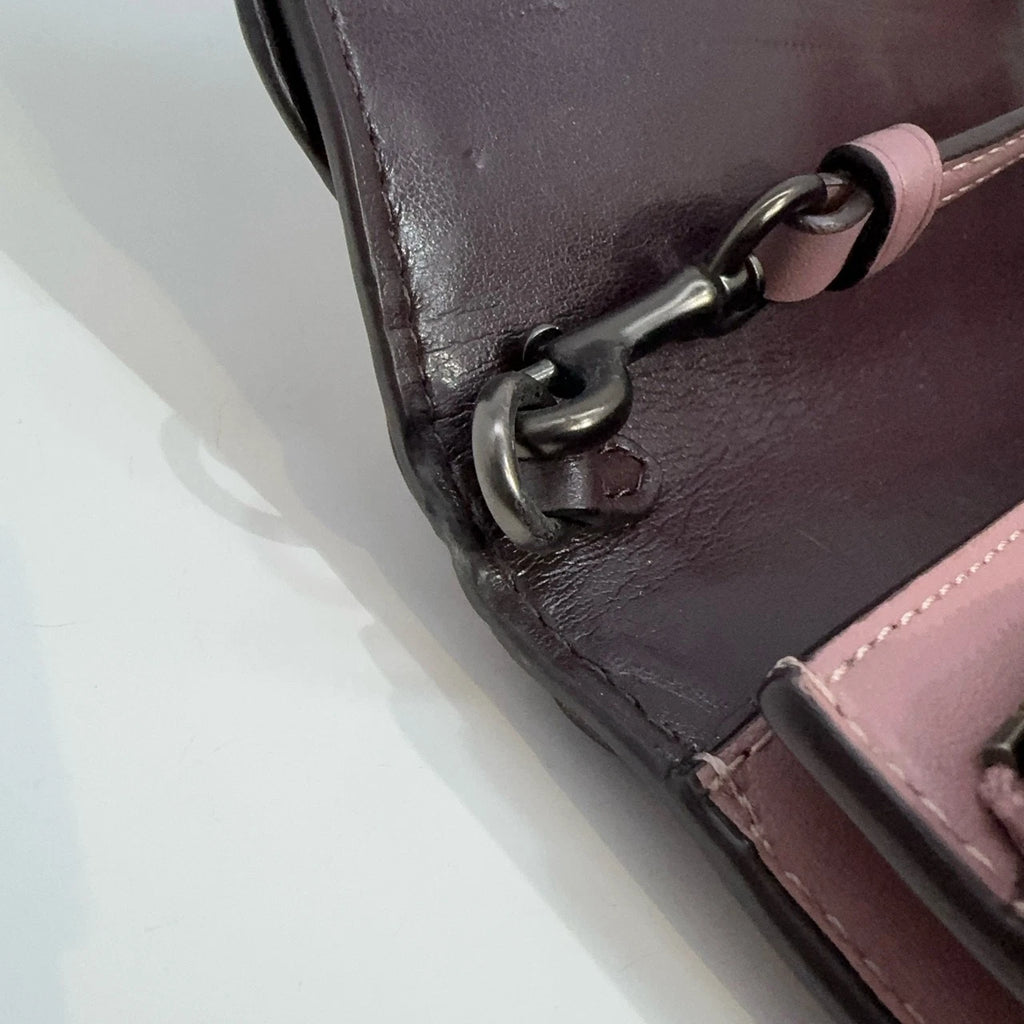 COACH Hayden 20 Polished Pebbled Leather Crossbody Clutch Bag For Women