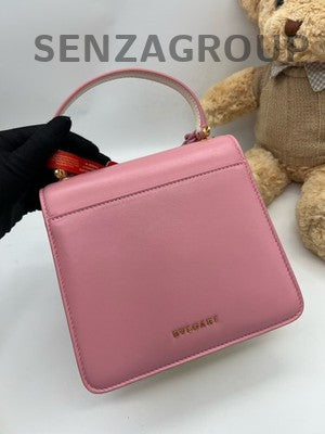 Bvlgari Serpenti Forever Accordion Bag Pink Gold Top Handle Crossbody