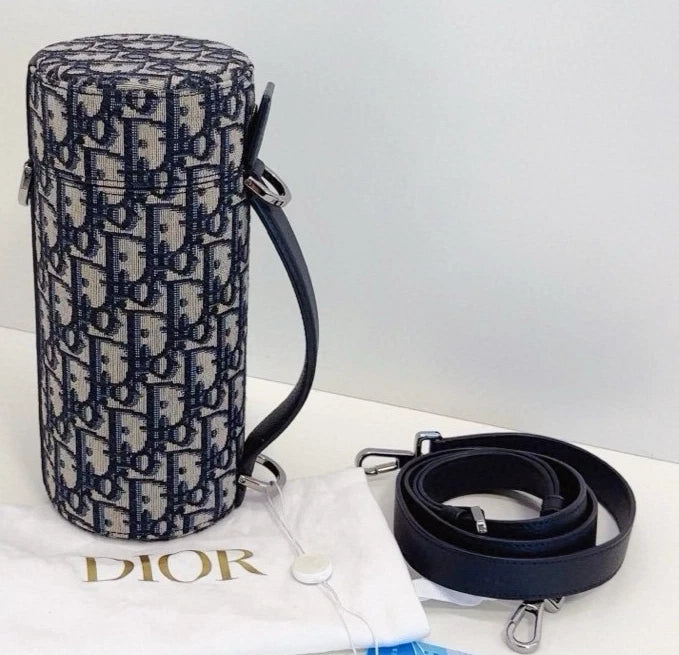 Christian Dior Monogram Cylinder-shaped Bag Top Handle 2-Way Crossbody - Pre-Owned