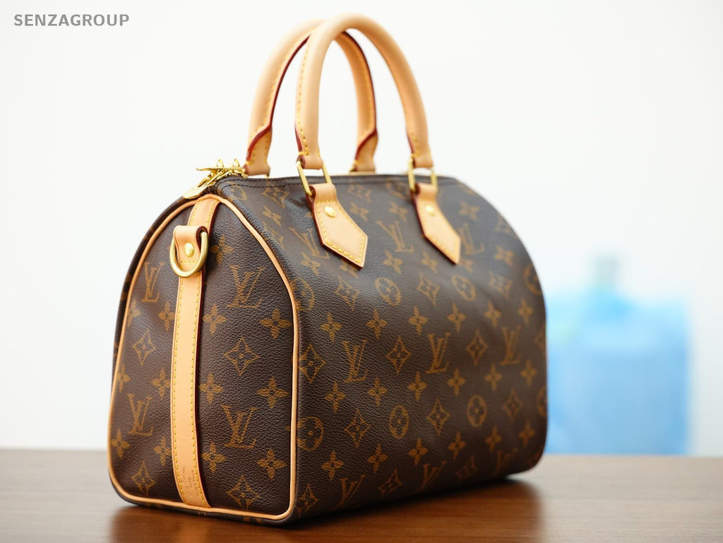 Louis Vuitton Speedy25 Monogram 2way Shoulder Handbag Brown Women
