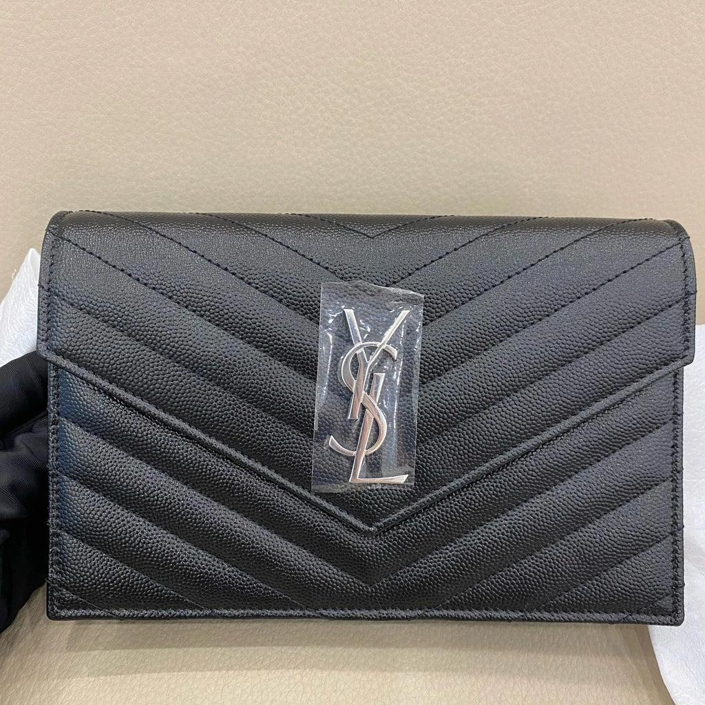 YSL Black Envelope WOC Crossbody Bag For Women