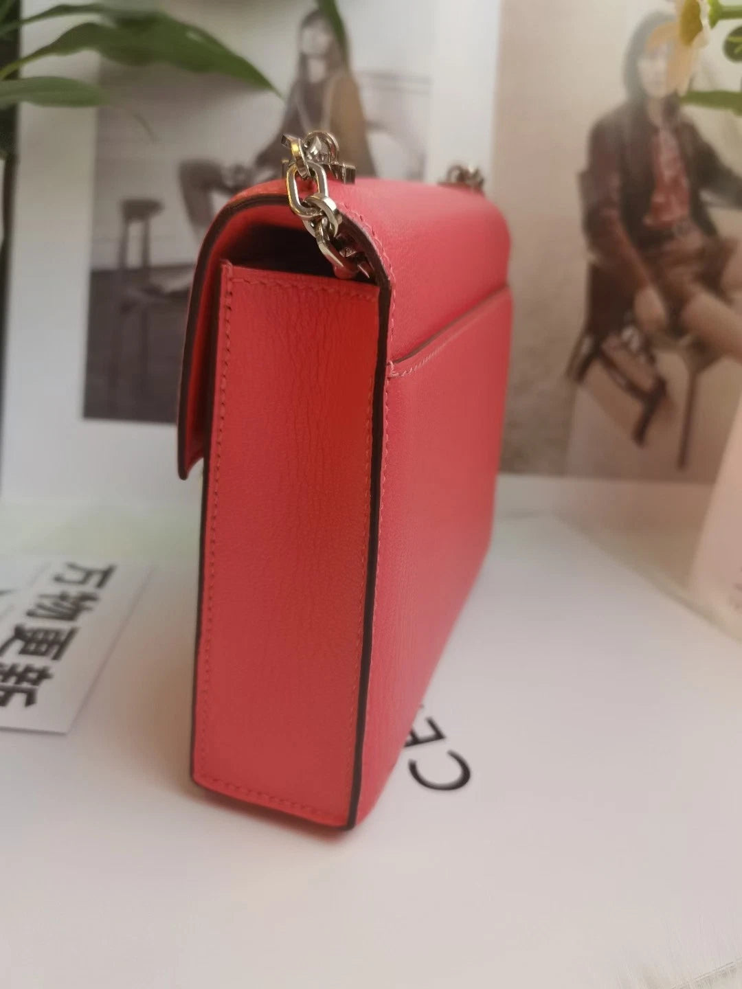 Hermes Pink Verrou Mini Chain Shoulder Bag For Women