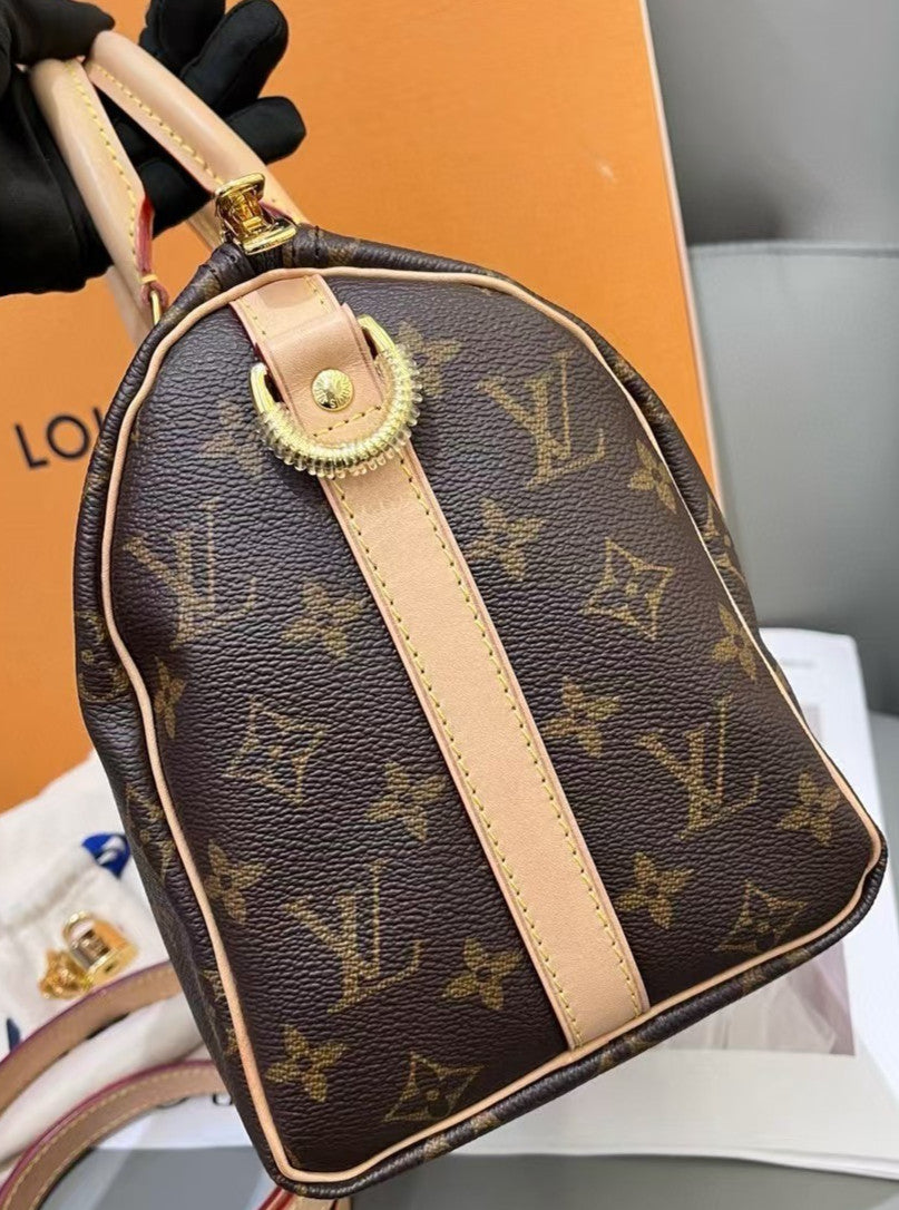 Louis Vuitton Speedy25 Monogram Handbag 2WAY Shoulder bag Crossbody