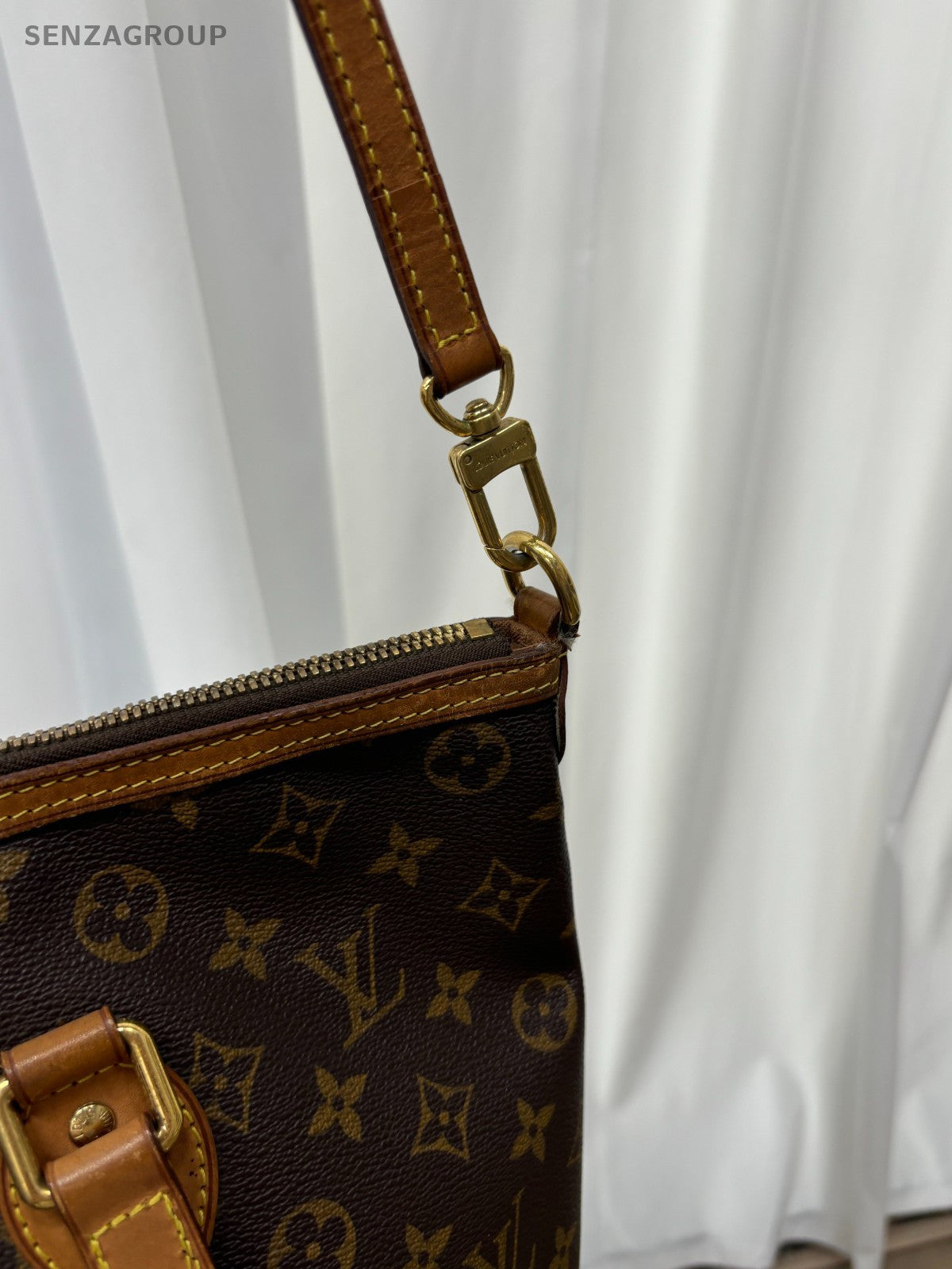Louis Vuitton Monogram Palermo MM 2way Shoulder bag tote Brown