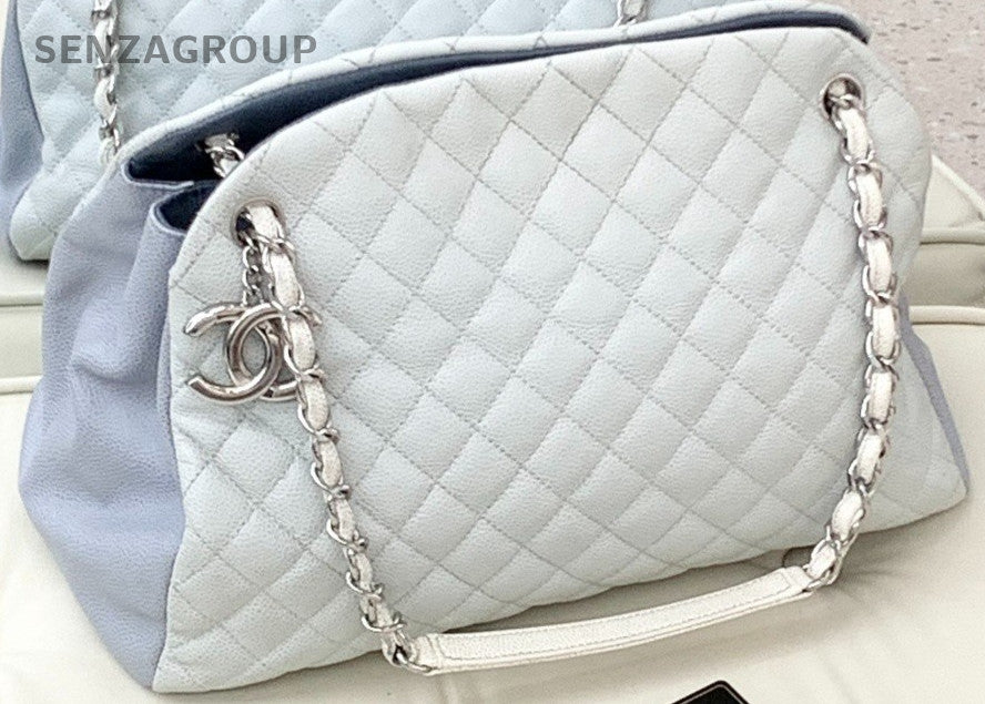 Chanel Caviar Leather Chain Shoulder Crossbody Bag Misty Blue Almosrt Brand New