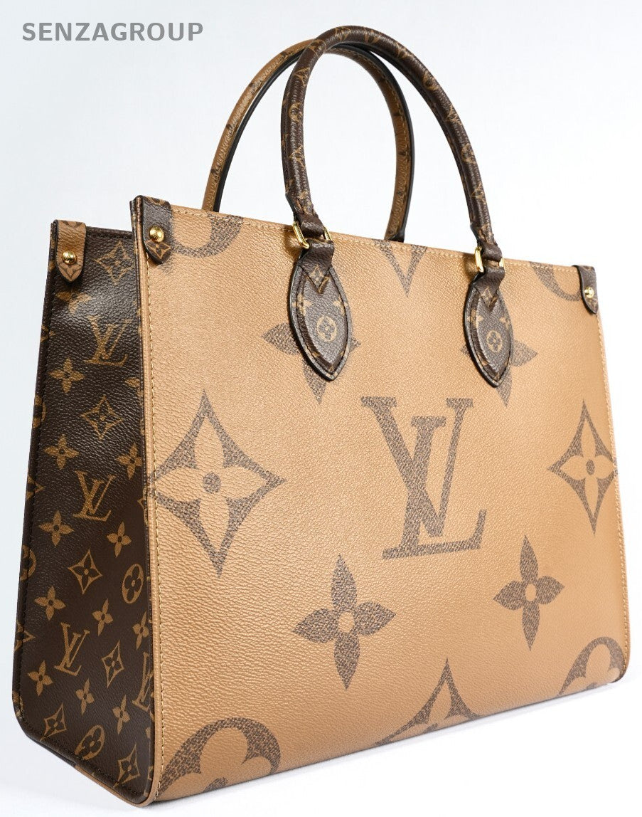 LOUIS VUITTON OnTheGo MM   Monogram Giant Hand Bag Brown M45321 Chip version