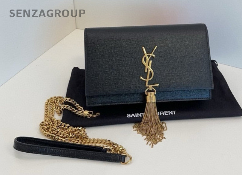 YSL Saint Laurent Kate PM Calfskin Chain Shoulder bag Crossbody Women Brand NEW