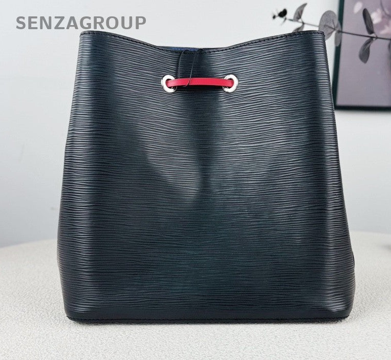 Louis Vuitton NeoNoe Epi Leather Bucket Drawstring Shoulder bag Women Black