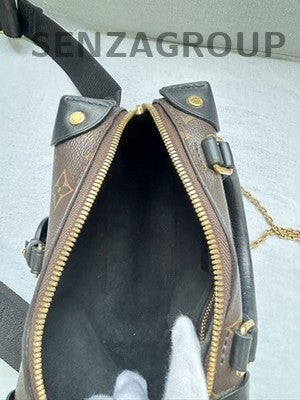 Louis Vuitton Petite Malle Souple Shoulder Crossbody Bag Brown Women