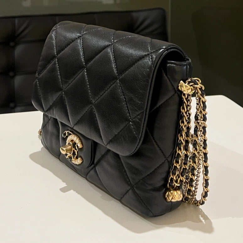 Chanel Classic Mini Square Flap Black Mixed Hardware Crossbody Bag
