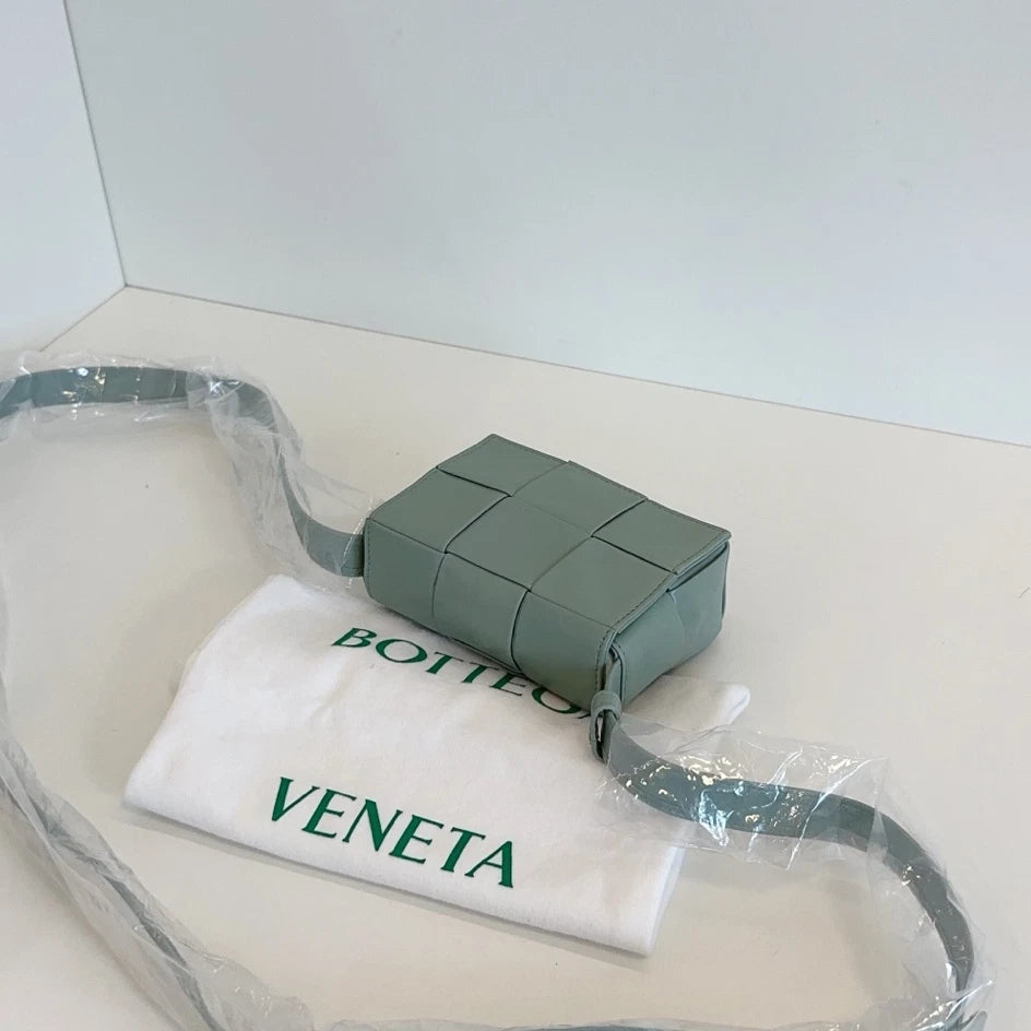 Bottega Veneta Candy Cassette Mini Crossbody Green Women Classic