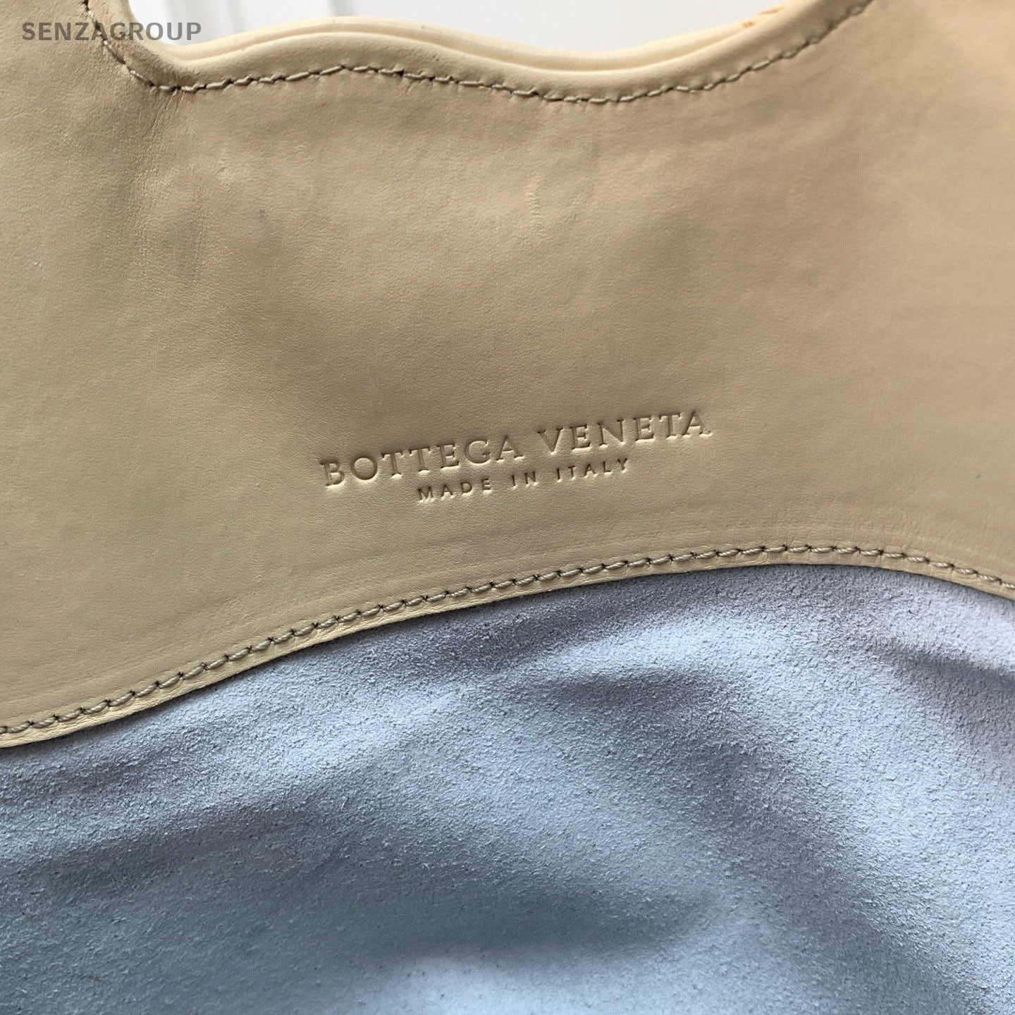 Bottega Veneta Embroidered Pattern Shoulder Tote Bag Cream Women