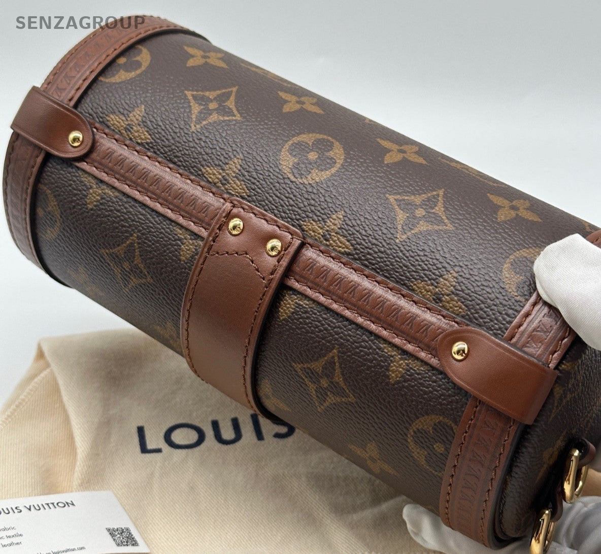 Louis Vuitton Papillon Trunk Monogram Crossbody Brown Gold Used Women Classic