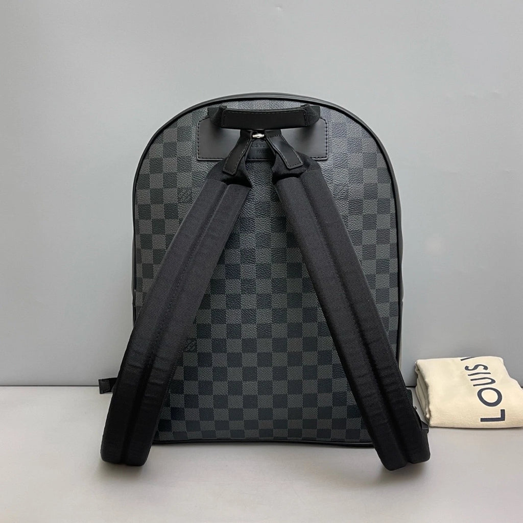 Louis Vuitton Josh Damier Ebene Backpack Black Silver Unisex Addults Classic