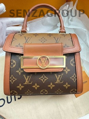 Louis Vuitton Daphne Monogram Handbag Shoulder Bag Brown Women