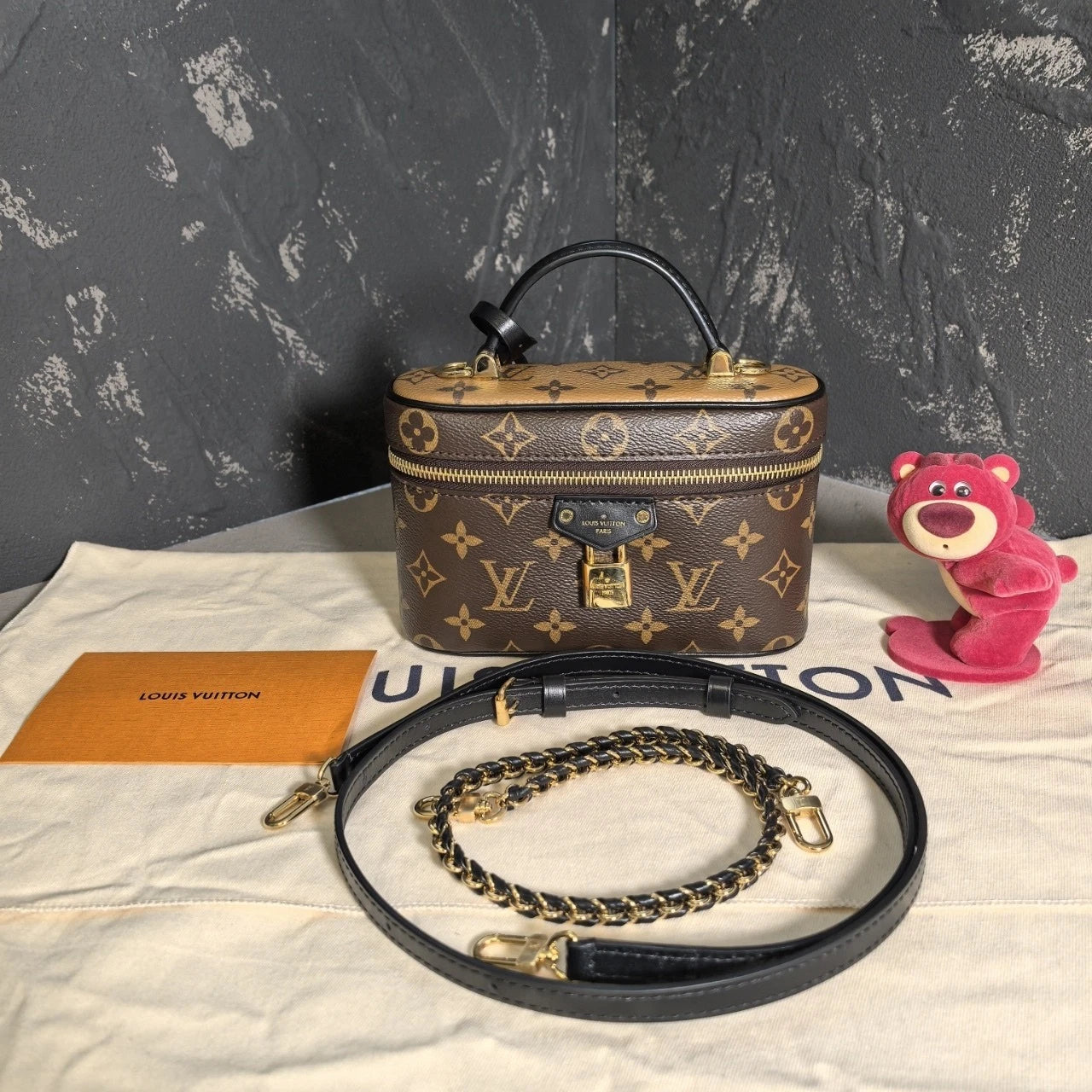 Louis Vuitton Vanity Canvas Top Handle Excellent