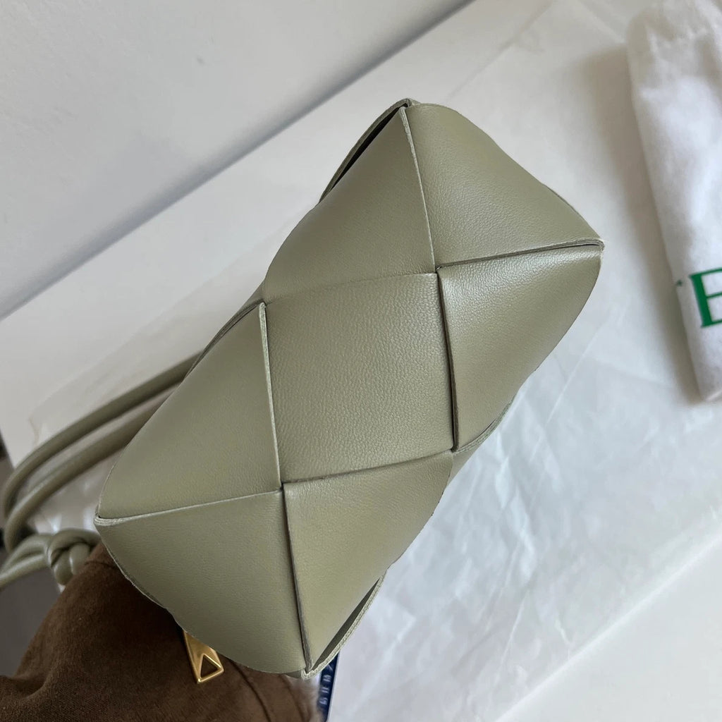 Bottega Veneta Brick Camera Bag Shoulder Crossbody Bag Green Women Classic