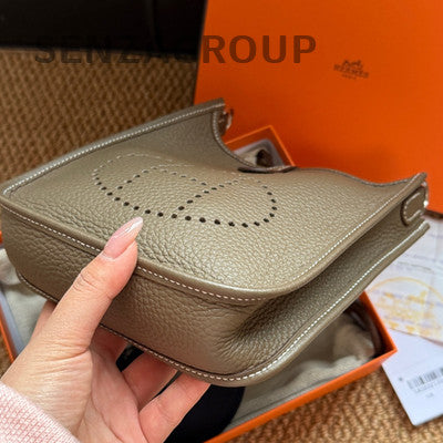 Hermès Evelyne Mini Bag Gris Etain Silver Shoulder Crossbody Classic Women