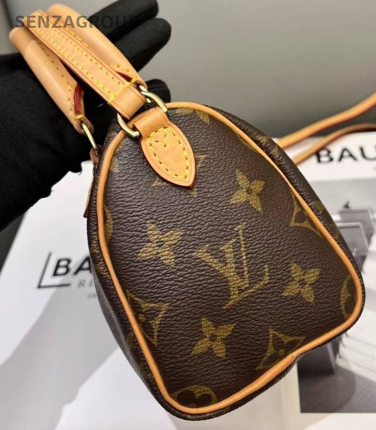 Louis Vuitton Nano Speedy Monogram Top Handle Shoulder bag Crossbody Women