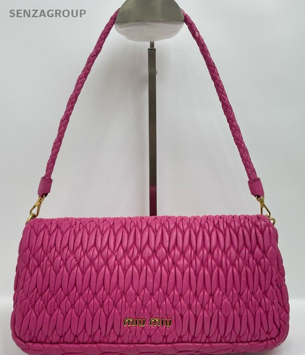 MIUMIU gemstone Shoulder Crossbody bag Pink Women