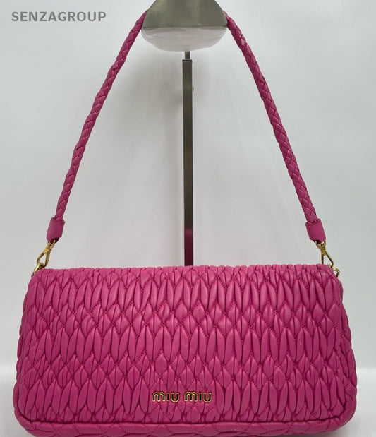 MIUMIU gemstone Shoulder Crossbody bag Pink Women