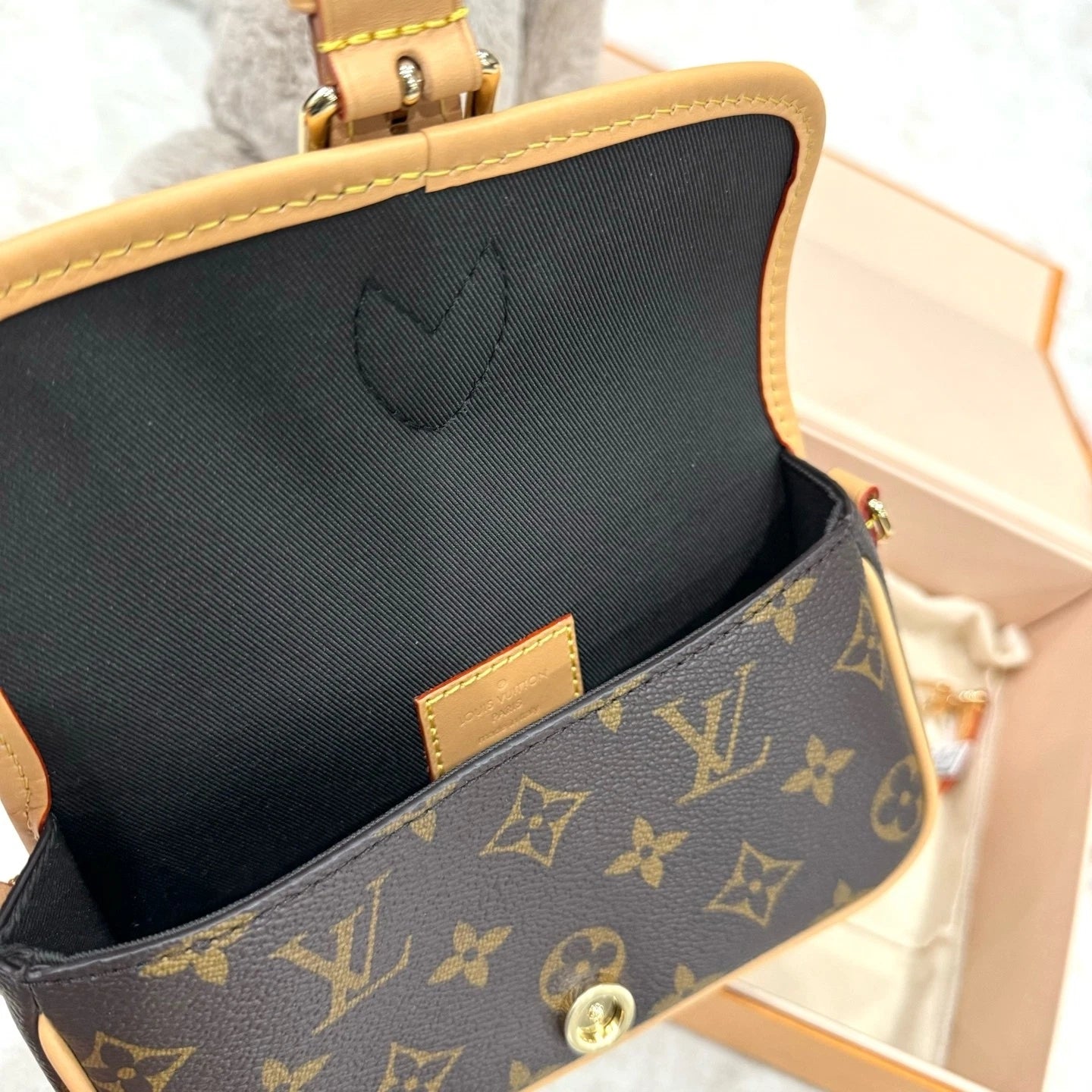 New Louis Vuitton Nano Baguette Shoulder Bag Canvas For Women
