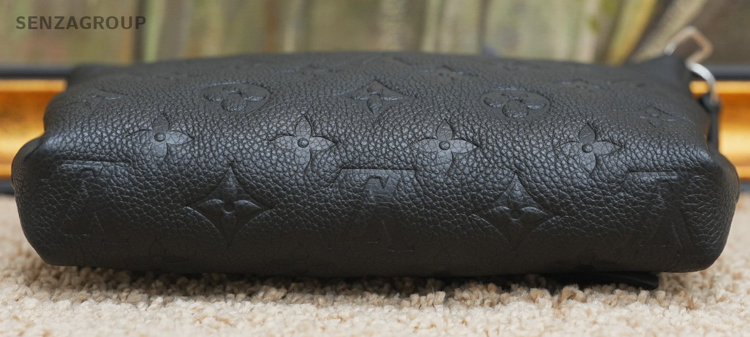 Louis Vuitton Pallas Clutch Black Monogram Empreinte Shoulder bag Crossbody
