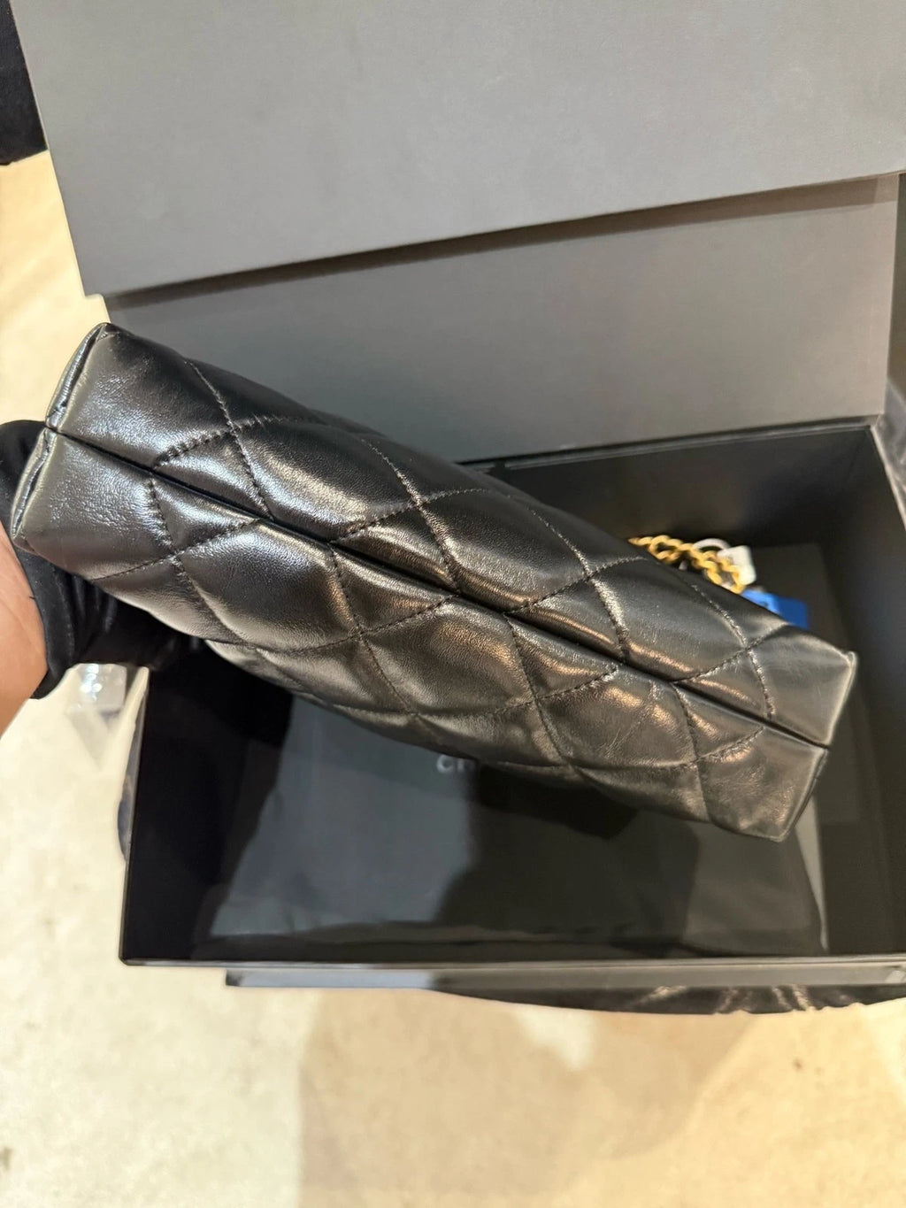 CHANEL Gold Coin Lambskin Shoulder Bag For Women