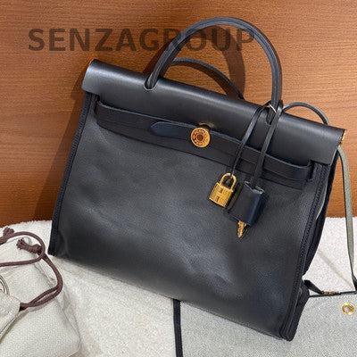 Hermès Herbag 31 Black Gold Handbag Shoulder Bag Classic Women