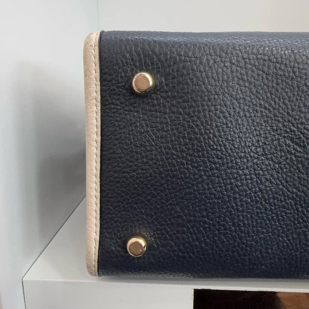 Coach Women Denim Blue Monogram Shoulder Handbag Crossbody Bag