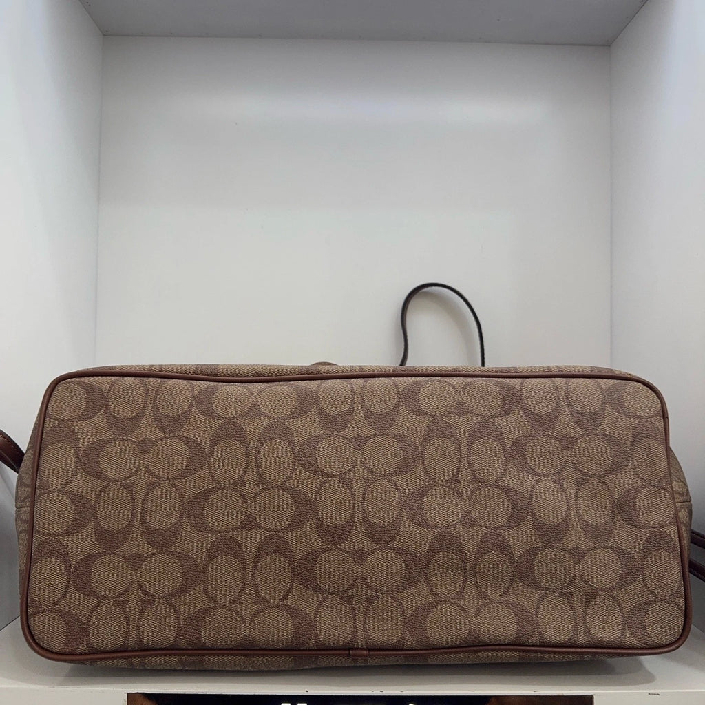 Coach Women's Signature Canvas Tote Shoulder Crossbody Handbag