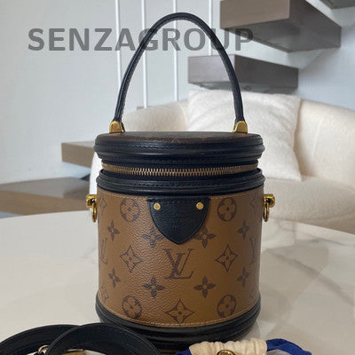 Louis Vuitton Monogram Cannes Bag Brown Gold Buckle Women's Classic Fashion