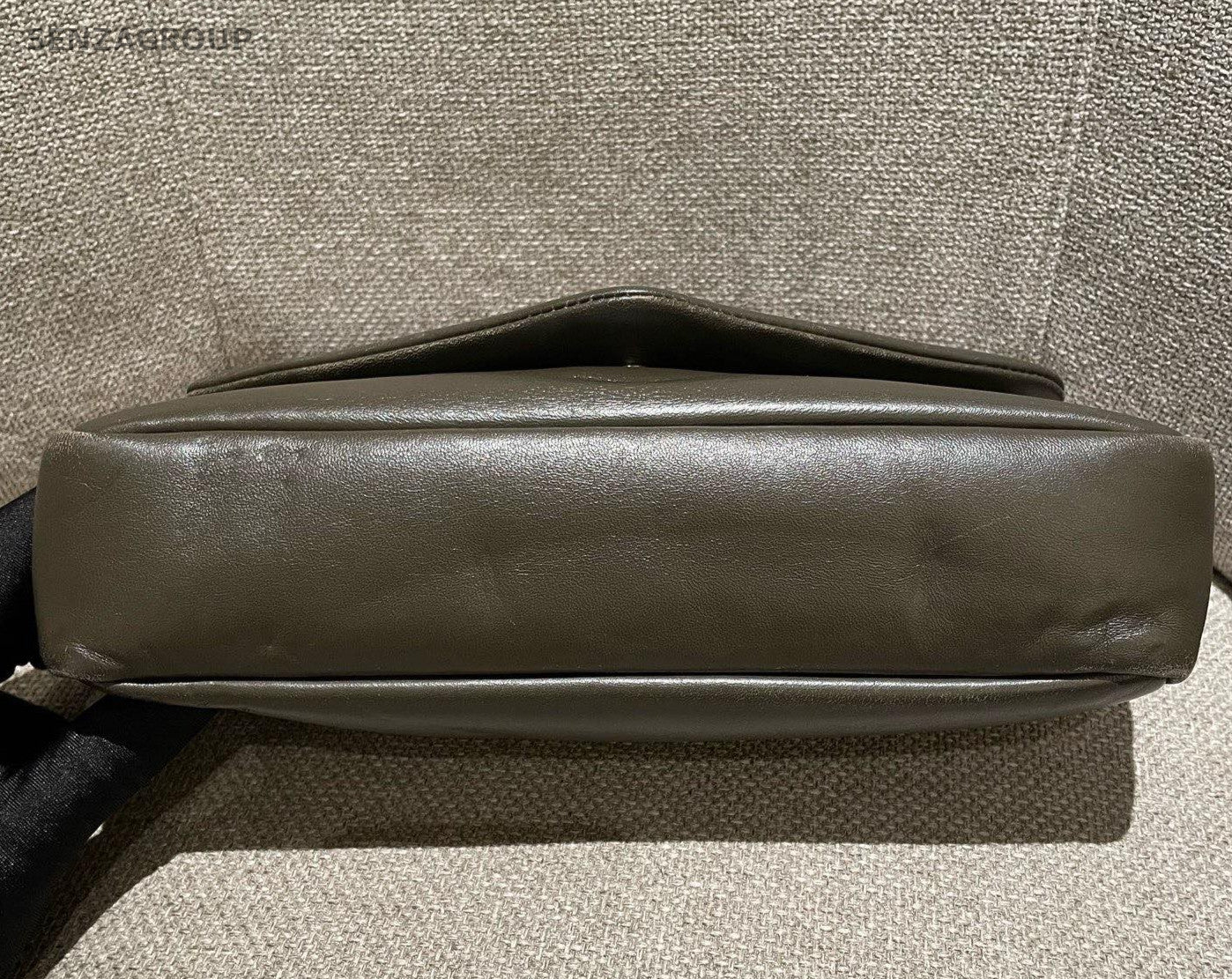 Saint Laurent Calypso Chain Shoulder Bag Crossbody Green Gold Used Women Classic