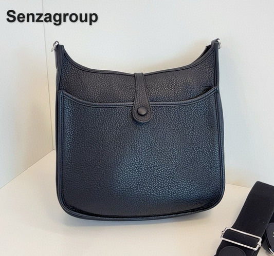 Hermes  Evelyne29 Shoulder Bag Crossbody Black Silver Unisex Adults Classic