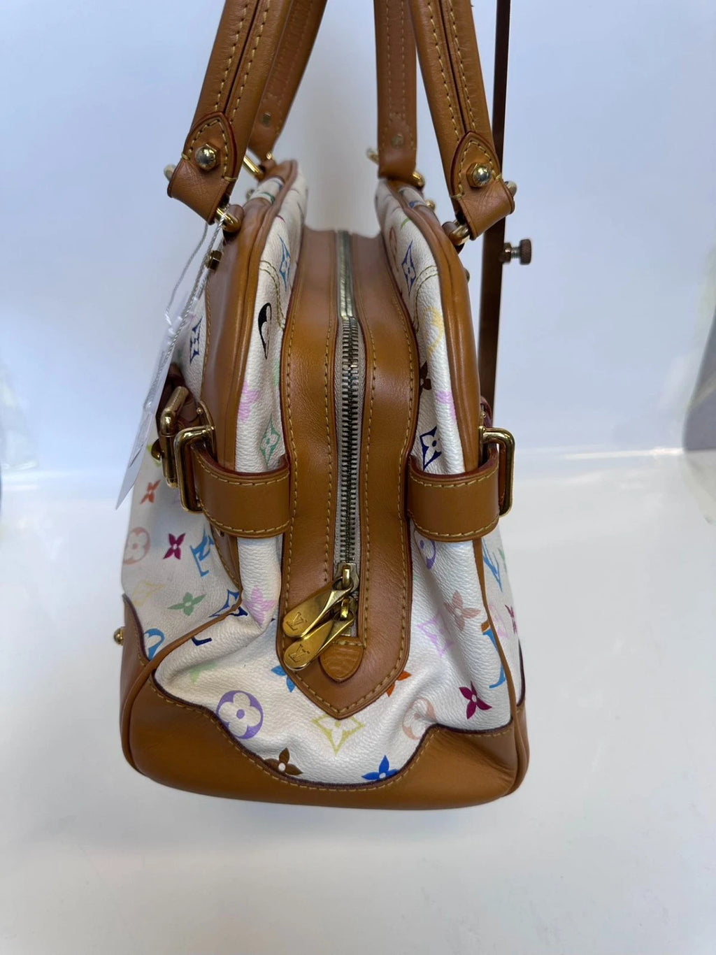 SJ0001 LV Murakami Monogram Multicolore Blanc Rita Handbag