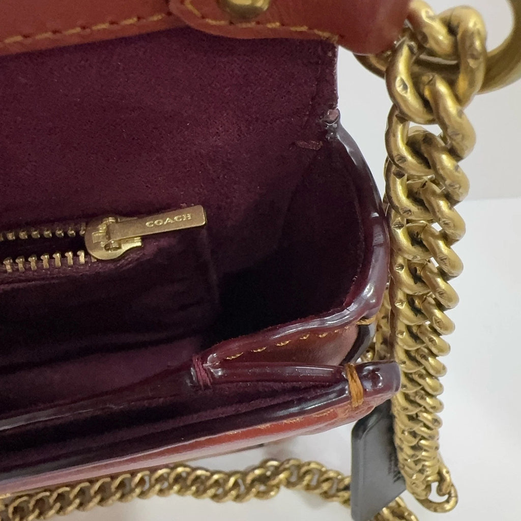 Coach Hutton22 Women's Classic Monogram Envelope Shoulder Crossbody