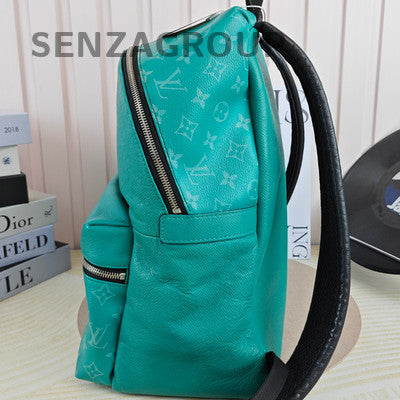 Louis Vuitton Mint Green Discovery Monogram Backpack Unisex Silver Hardware