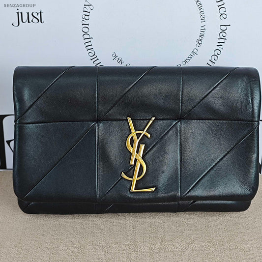 Saint Laurent Jamie Black Gold Lambskin Chain Shoulder Crossbody Bag Classic