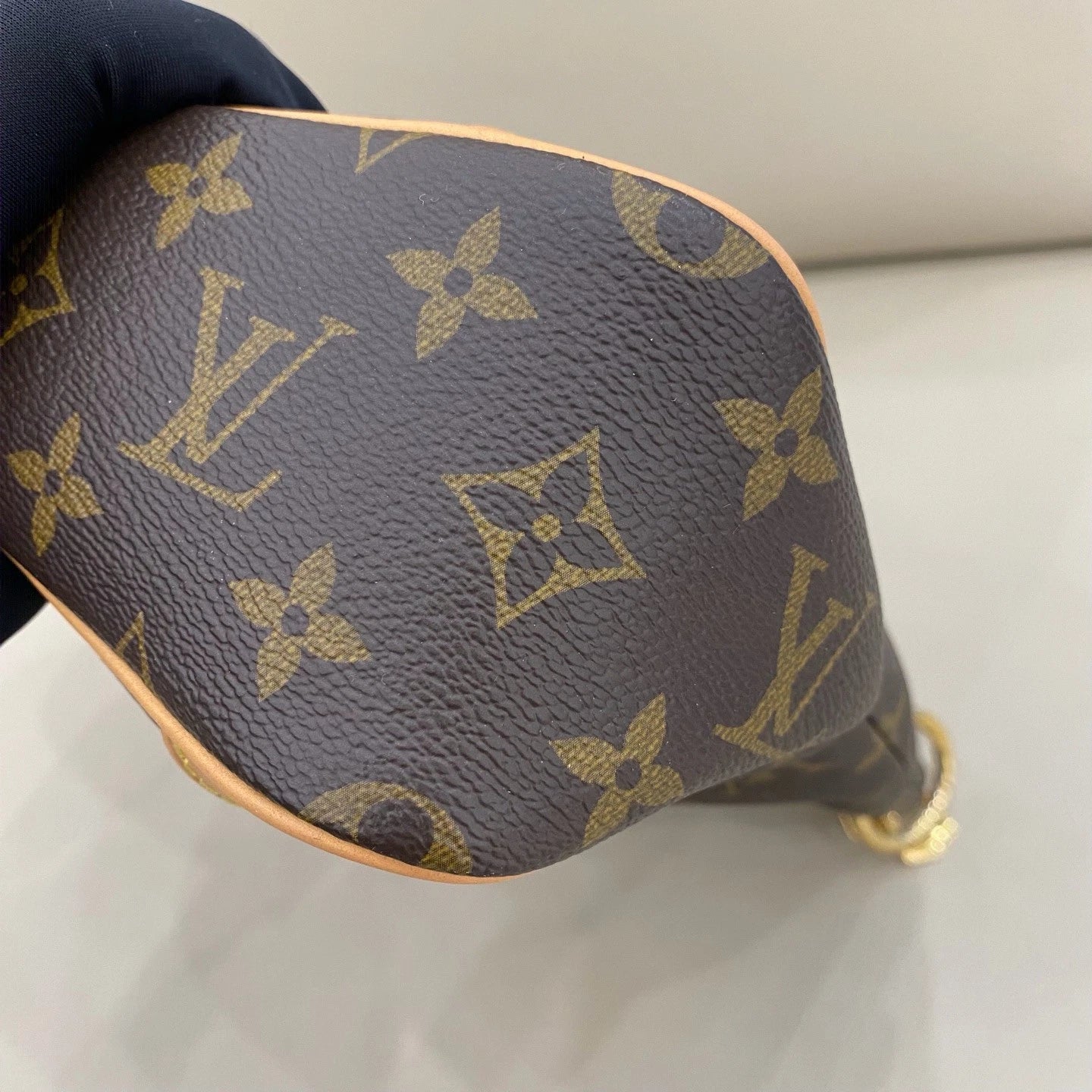 Louis Vuitton Odeon PM Shoulder Bag Crossbody Monogram Brown Gold Women Classic