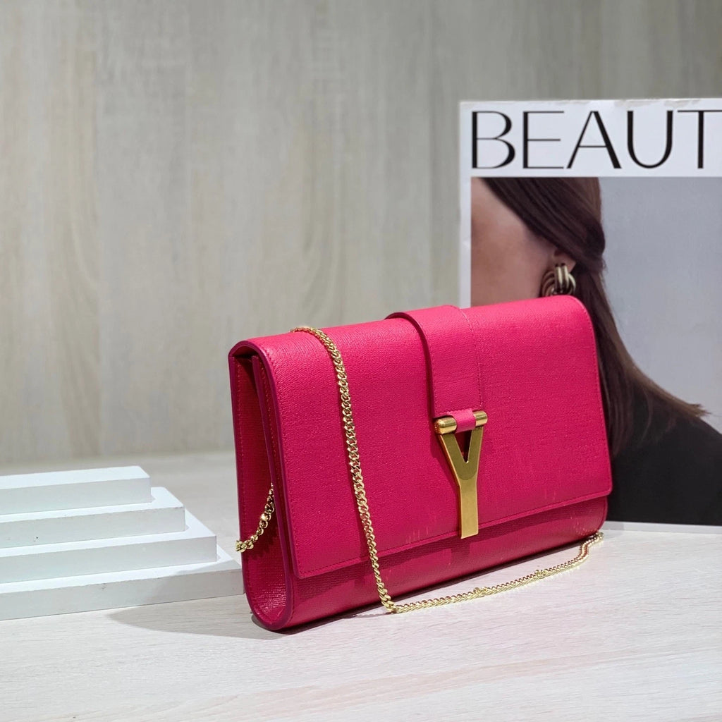 Saint Laurent Pink Large Evening Bag Crossbody For Women