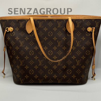 Louis Vuitton Neverfull MM Monogram Brown Gold Women's Classic Bag