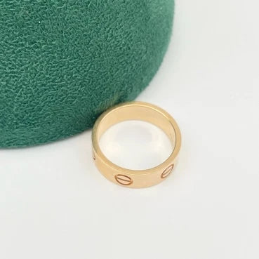 Cartier Love Classic Band Ring 5.5mm 18k Rose Gold EU52/US6