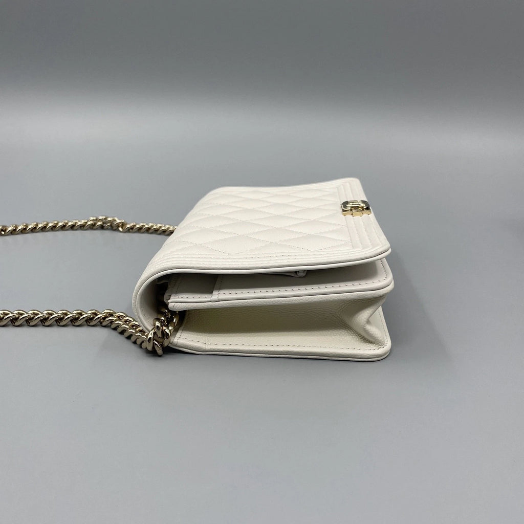 Chanel Quilted Lamskin Loboy WOC Crossbody Bag For Women