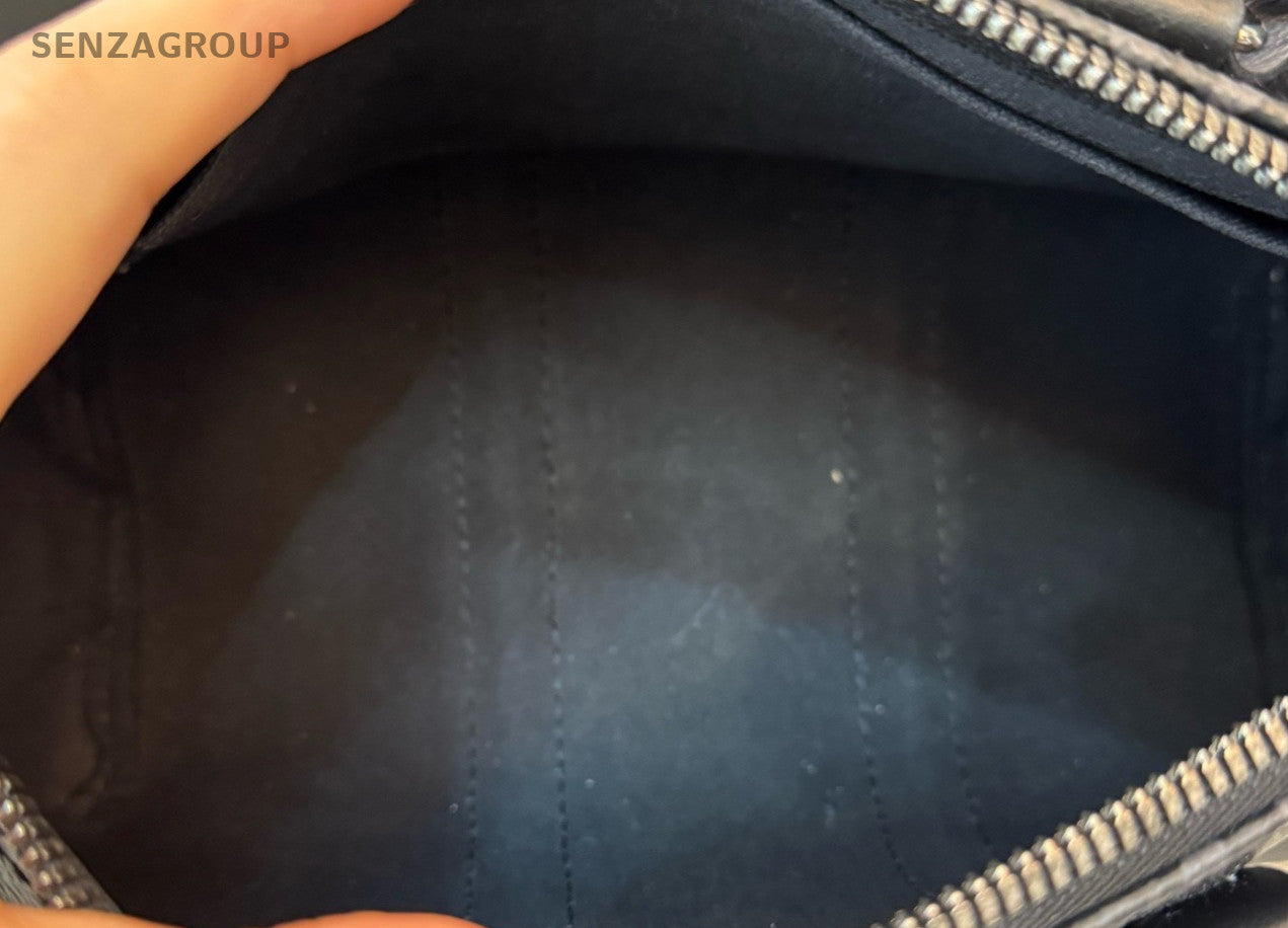 Louis Vuitton Keepall Monogram Top Handle Bag Black Silver Unisex Adults Classic