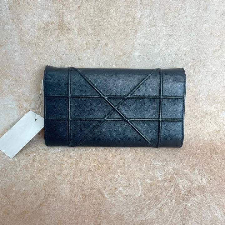 Authentic Dior Black WOC Crossbody Shoulder Bag For Women