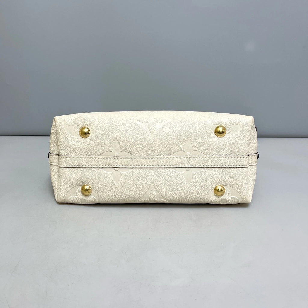 Louis Vuitton Carryall Gold Beige Shoulder Bag Crossbody Excellent